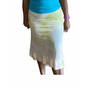 Up cycled Tie Dyed Vintage Half Slip Skirt  Size XL